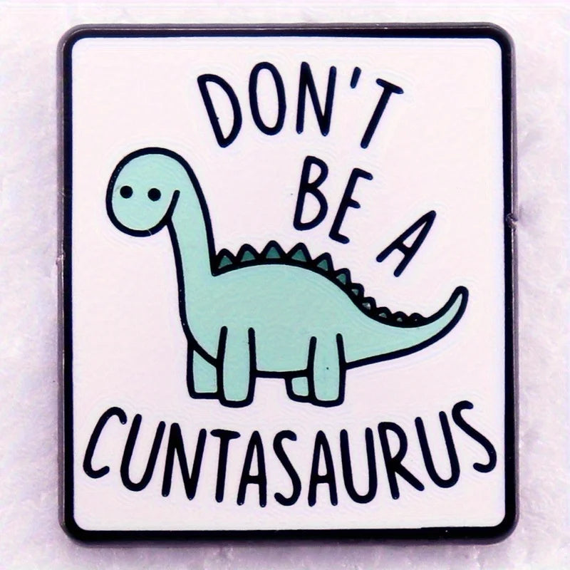 Dinosaur Badge Brooch Pin Funny Animal Lapel Accessory Gift