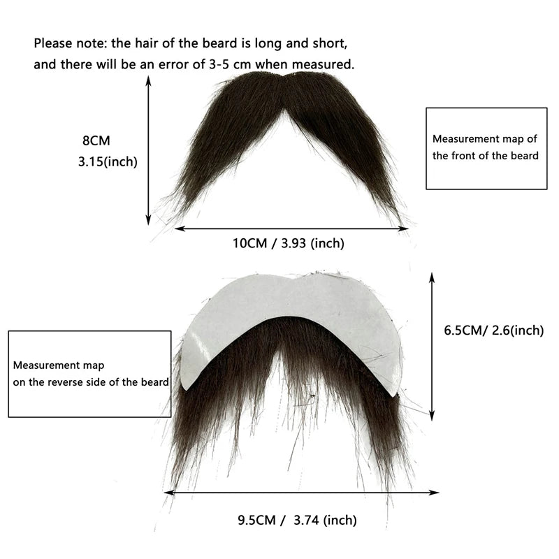 Fake Facial Hair Set for Cosplay Halloween Masquerade Costume - Multiple Colors