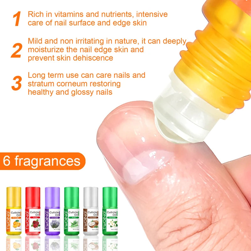Cuticle Oil with Jojoba & Vitamin E - Natural Nail & Skin Nourishment, 5ml