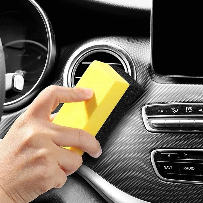 Car Cleaning Polishing Sponges 30-Piece Multi-Color Tire and Wheel Wash Waxing Tool