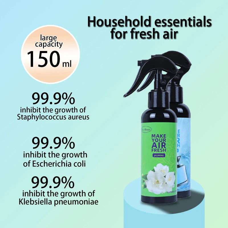 150ML Car & Home Air Freshener Spray Purifying Deodorizer with Multiple Colors