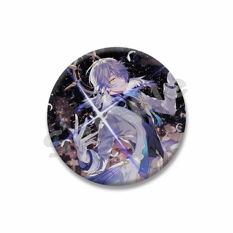 Honkai Star Rail Brooch Pin Set - Cute Cartoon Badge Accessories for Clothes & Backpack
