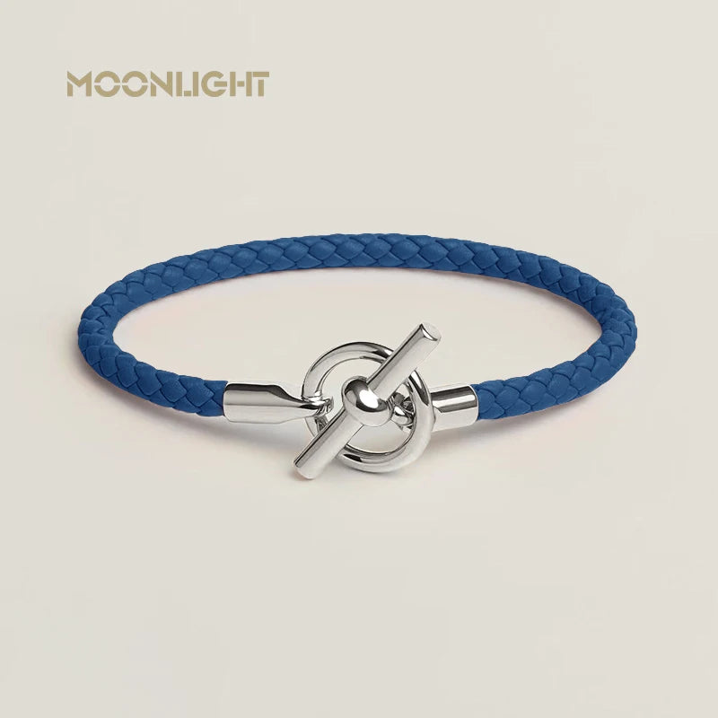Leather Bracelet for Women Men Couples Jewelry Lock Accessory