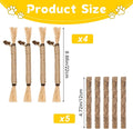 Silvervine Cat Chew Sticks Set - Natural Cat Toys for Dental Care & Play