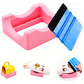 Silicone Tumbler Cup Cradle with Slot - Anti-Slip Vinyl Decal Holder for Crafts