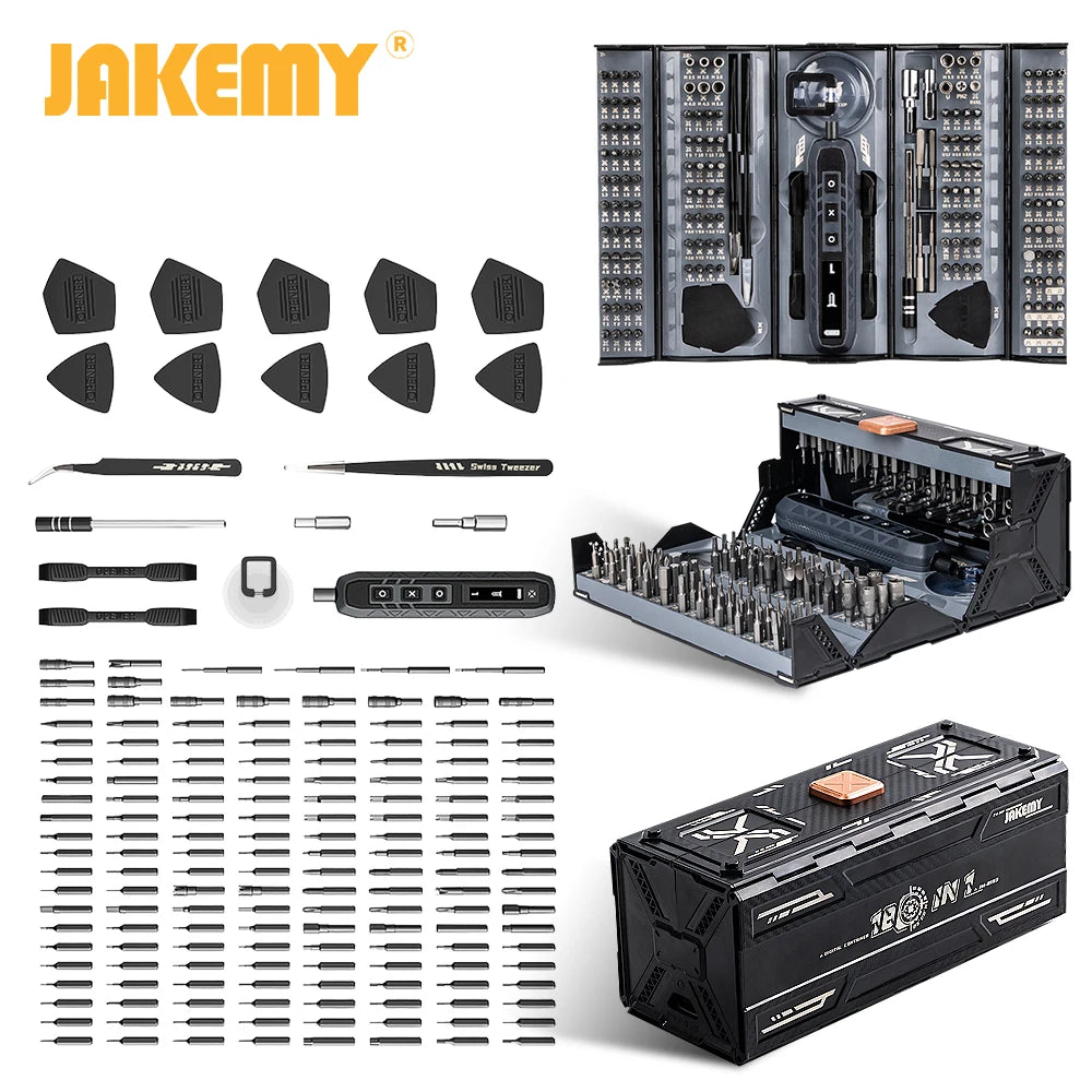 180-in-1 Precision Screwdriver Set with Magnetic Bits for Electronics & Household Repairs