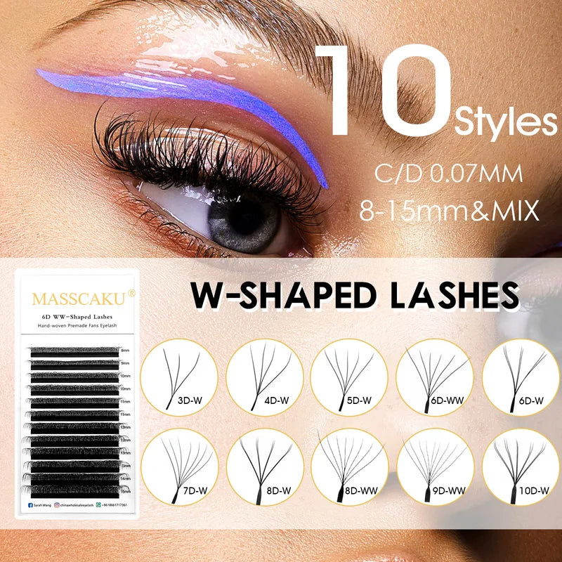 Premium Eyelash Extensions Fans - Full Dense Volume, Light & Comfortable