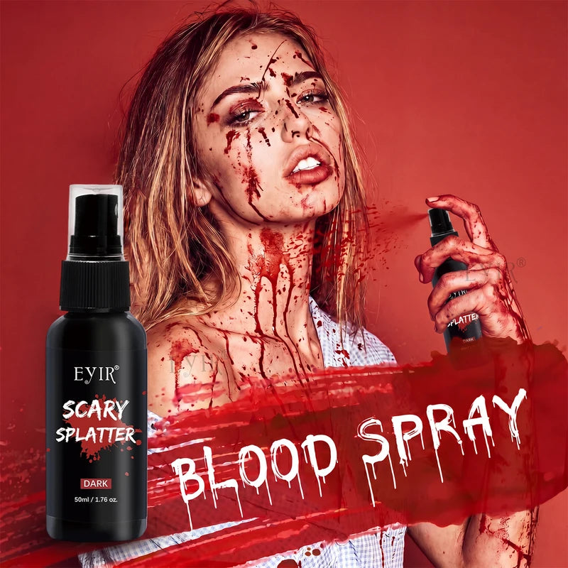 Halloween SFX Makeup Kit with Scar Wax Blood Latex & Tools - Realistic Effects