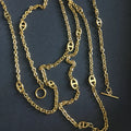 Long Layered Pig Nose Necklace for Women - Elegant Chain Jewelry