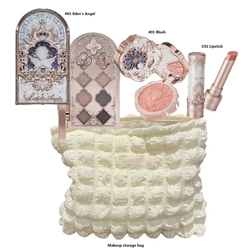 All-in-One Makeup Set with Eyeshadow Blush Lipstick & Mirror - Vegan Collection
