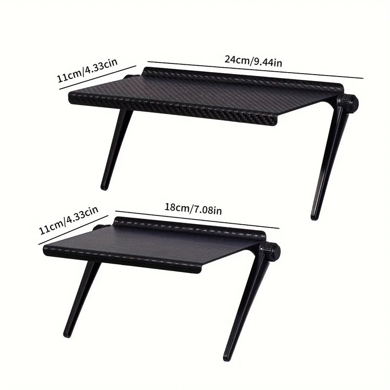 Adjustable TV Screen Top Storage Shelf Monitor Organizer Desktop Rack