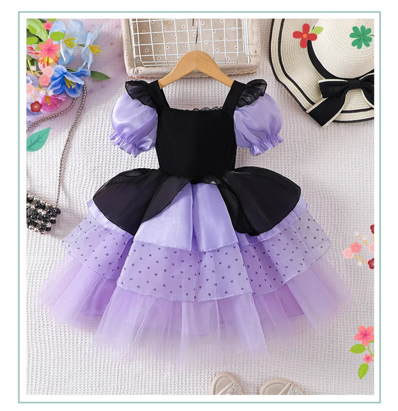 Gothic Lolita Dress for Kids Halloween Christmas Cosplay Princess Costume
