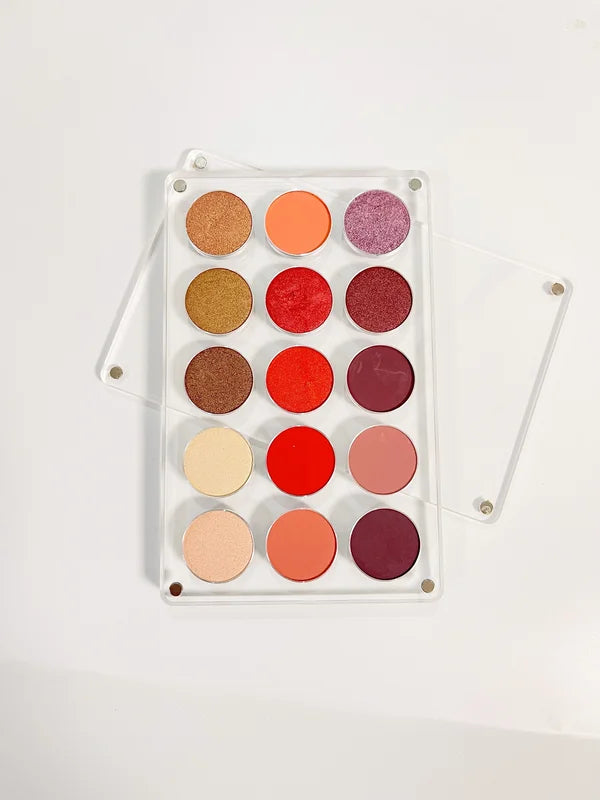 Empty Magnetic Eyeshadow Palette DIY Acrylic Makeup Organizer - 26mm Holes