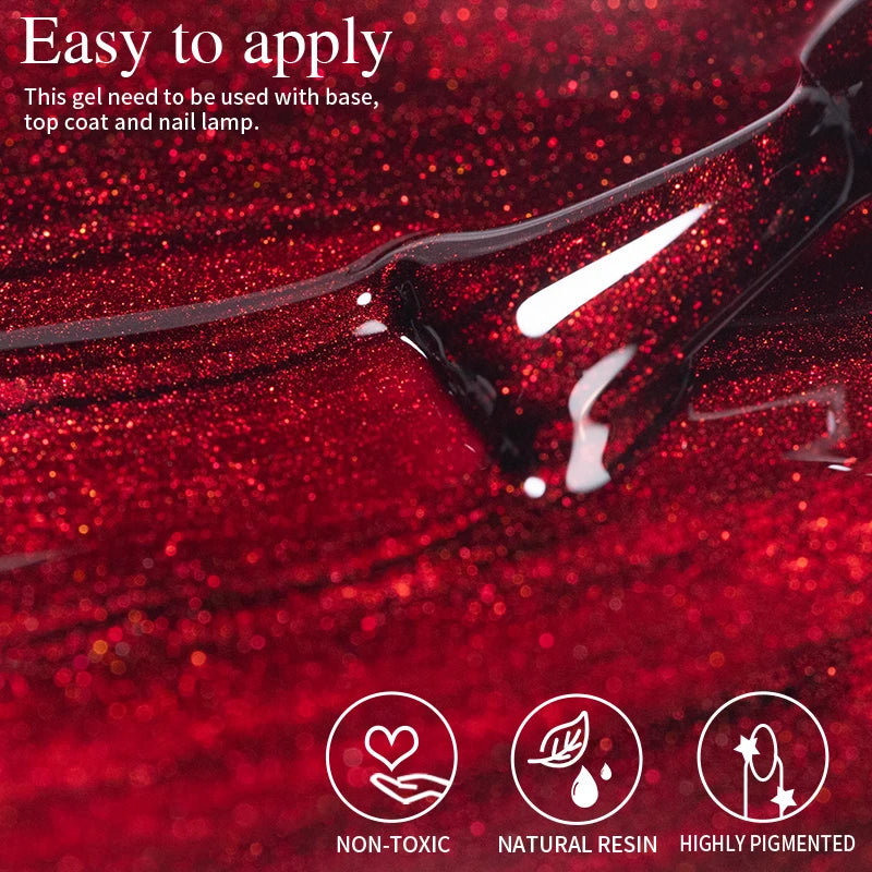 Magnetic Gel Nail Polish 7.5ML Semi-Permanent UV Soak Off Nail Art Varnish