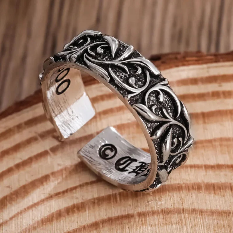 Vintage Open Style Personalized Eternal Ring for Couples