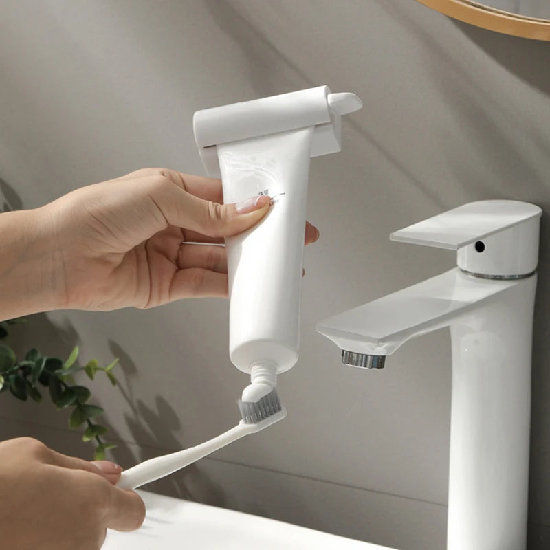 Household Wall-Mount Magnetic Toothpaste Squeezer for Facial Cleanser & Hand Cream