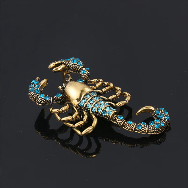 Halloween Retro Scorpion Insect Brooch Jewelry Accessory Gothic Gift
