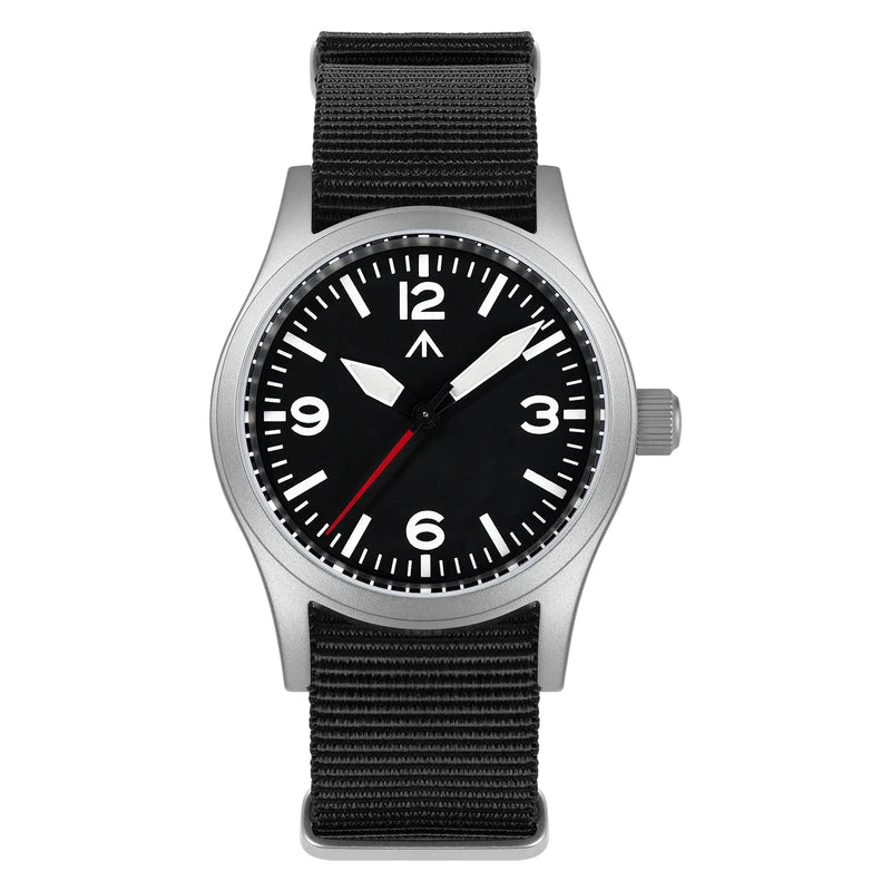 Militado Military Field Watch 38mm Quartz Sapphire Crystal Waterproof 100M