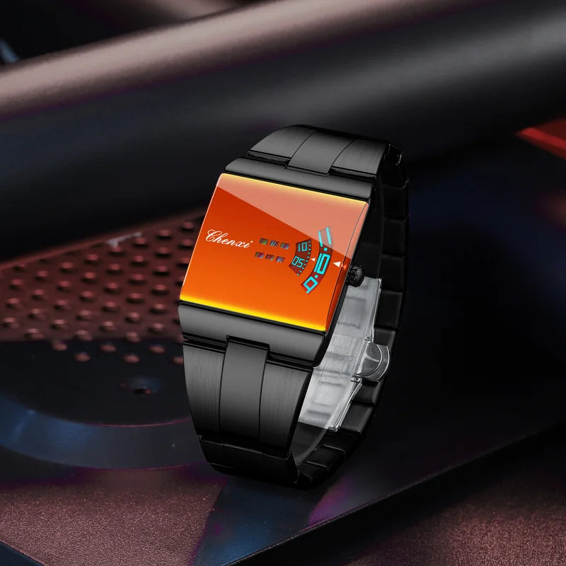 Men's Waterproof Stainless Steel Quartz Wristwatch - Sport & Fashion