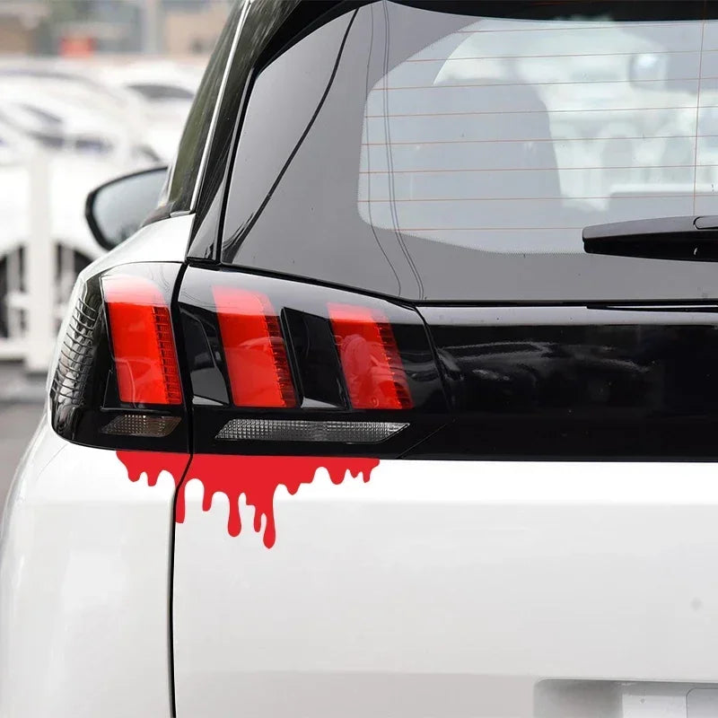 Halloween Blood Drips Car Sticker Waterproof Bumper Decal 14x5cm