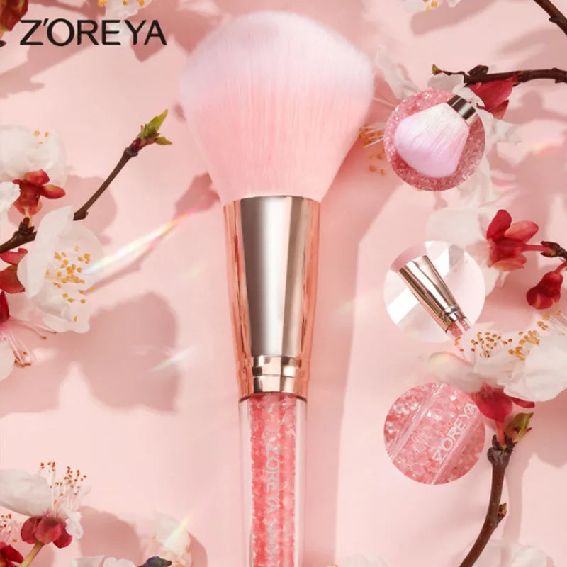 10-Piece Makeup Brush Set with Portable Storage Bag - Premium Beauty Tools