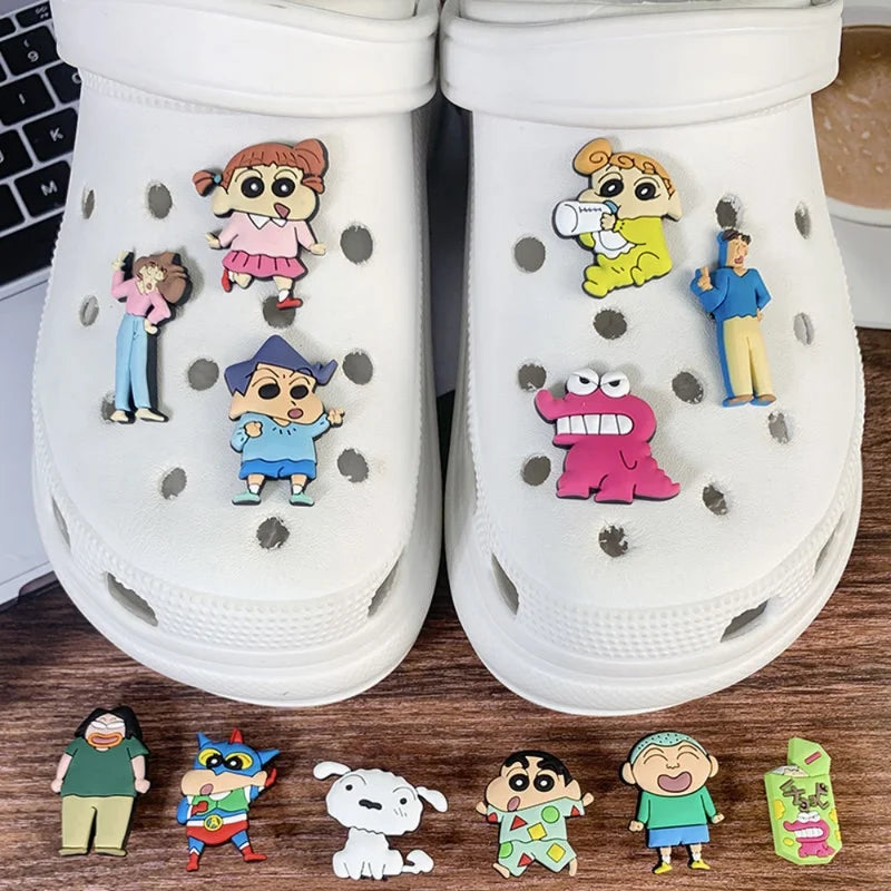 Kawaii Anime Shoe Buckles for Sandals Sneakers - 10/21 Pcs Decorative Clips