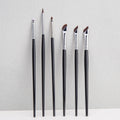 Thin Gel Eyeliner Makeup Brush Set - Flat Top & Concealer Tools, Multiple Colors