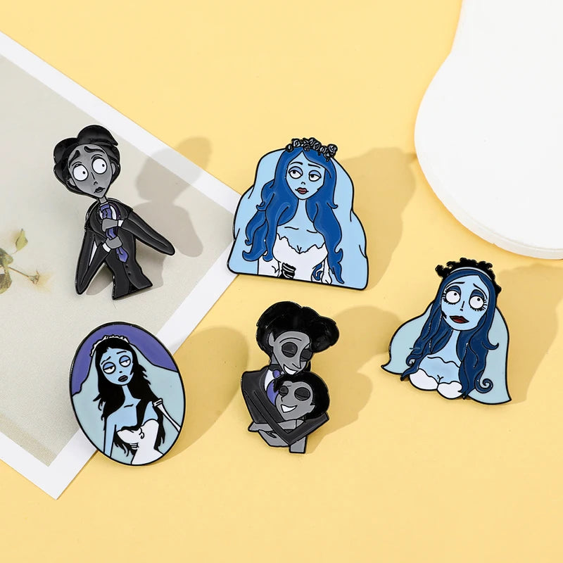 Personalized Cartoon Character Brooch Set - Enamel Pins for Jewelry & Accessories