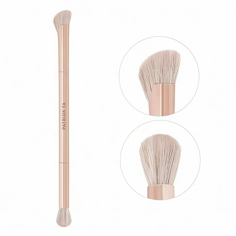 Dual-Ended Facial Nose Sculpting Brush for Blending and Blurring - Precision Makeup Tool