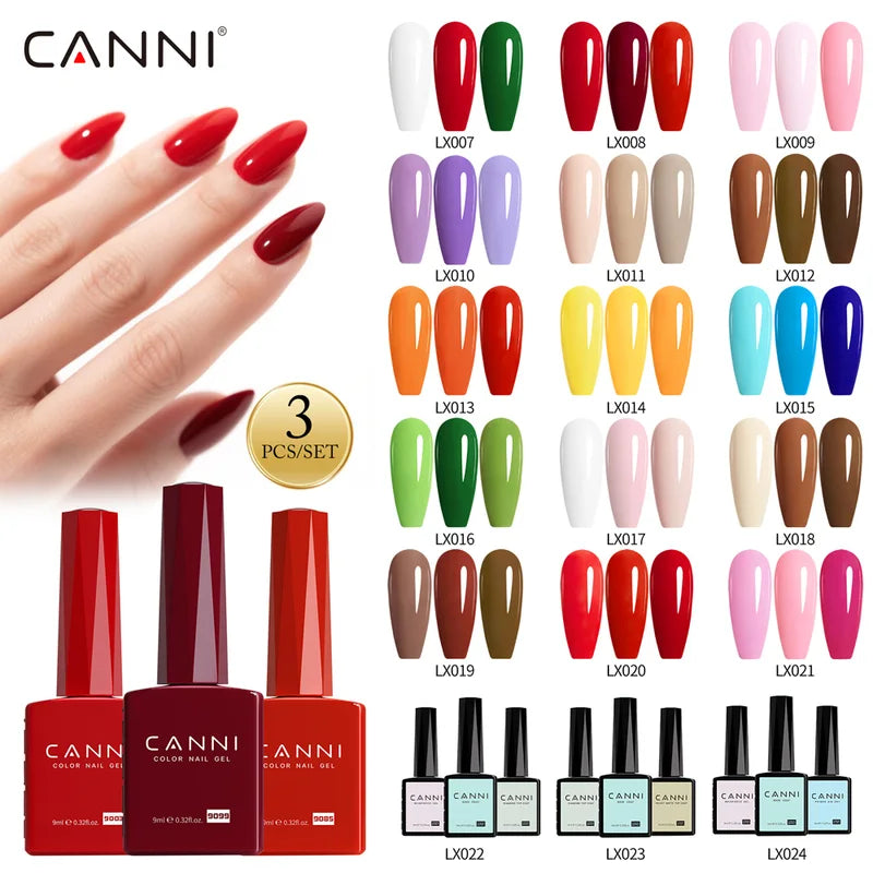 3/6pcs Gel Nail Polish Kit - TPO & HEMA Free Semi Permanent UV LED Varnish