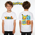Kids Pikachu Pokemon Cartoon Print T-Shirt - Casual Summer Family Matching Tee