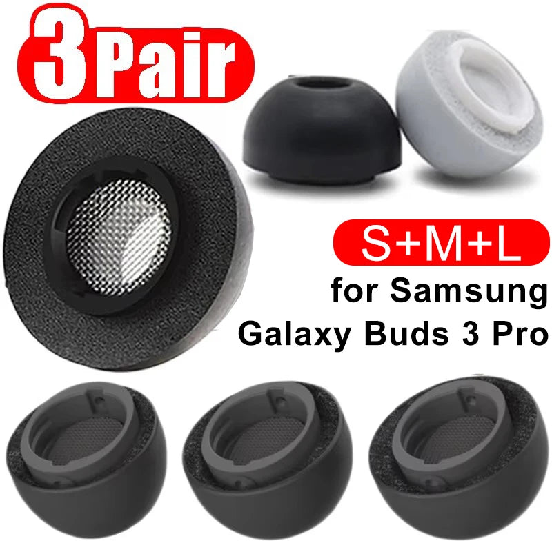 Memory Foam Earplugs for Galaxy Buds 3 Pro & 4 Pro Replacement Eartips