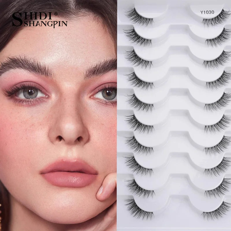 Half Eyelashes 3/5/10 Pairs Soft Natural Cat Eye Makeup Extensions