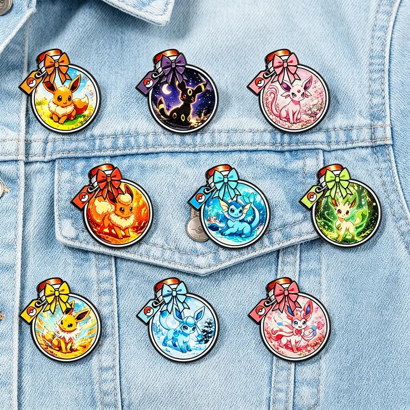 Anime Elf Monster Bottle Enamel Pins Set - Cute Collectible Brooches for Backpack and Clothing - Multiple Colors