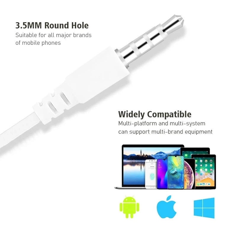 Wireless In-Ear Earphones with Noise Cancellation, Microphone, 3.5mm Jack - Multiple Colors