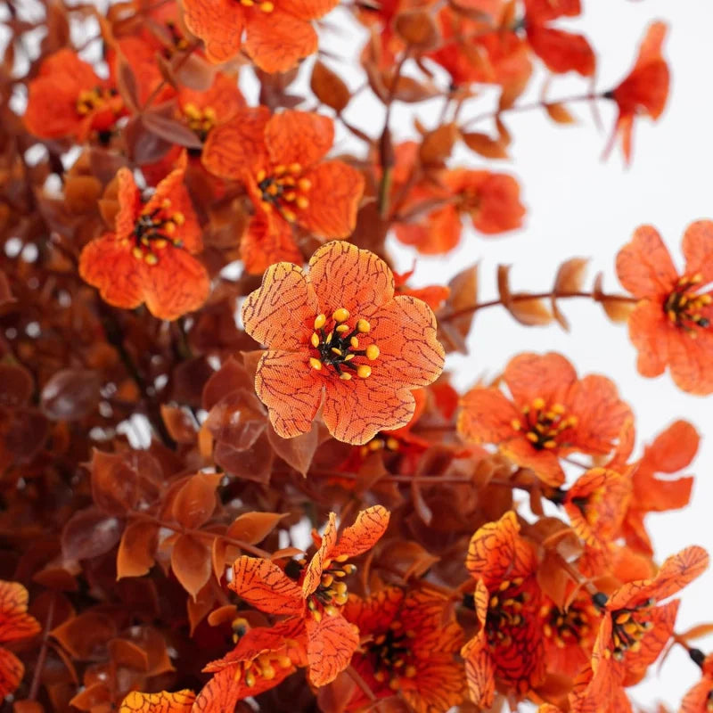 Outdoor Artificial Flowers for Garden & Patio Decoration - Orange