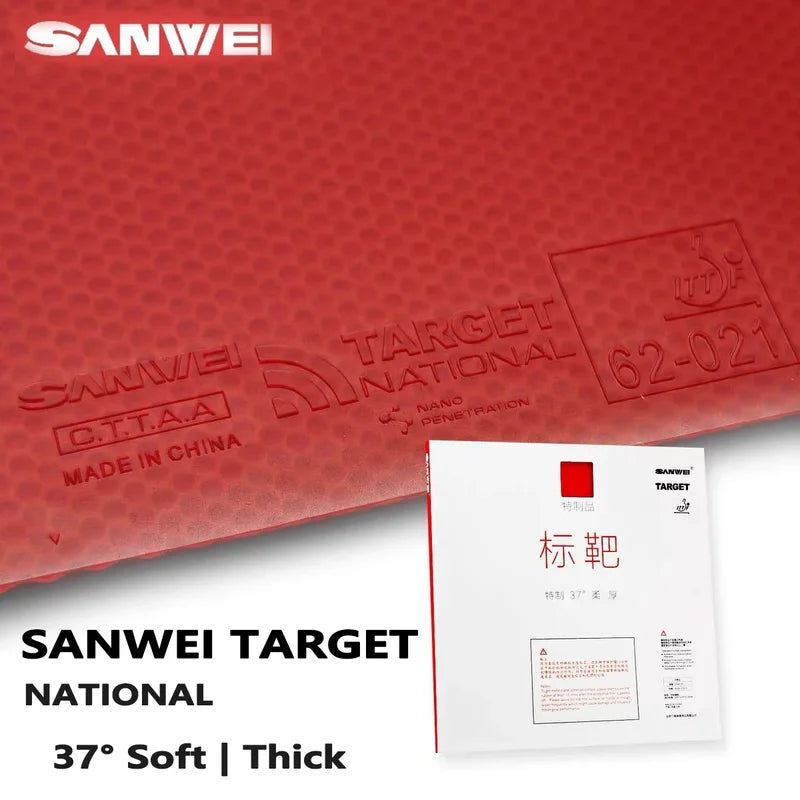 National Table Tennis Rubber - Soft Sticky Sponge for Ping Pong Paddles