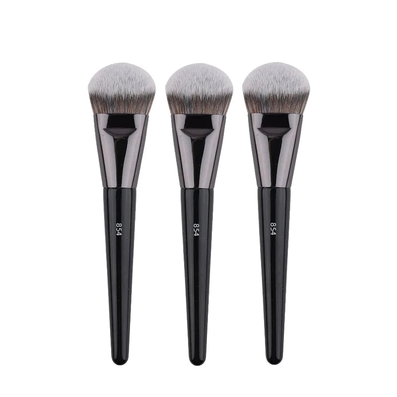 Angled Makeup Brush Set - Foundation Concealer BB Cream Face Tools, Multiple Handle Colors