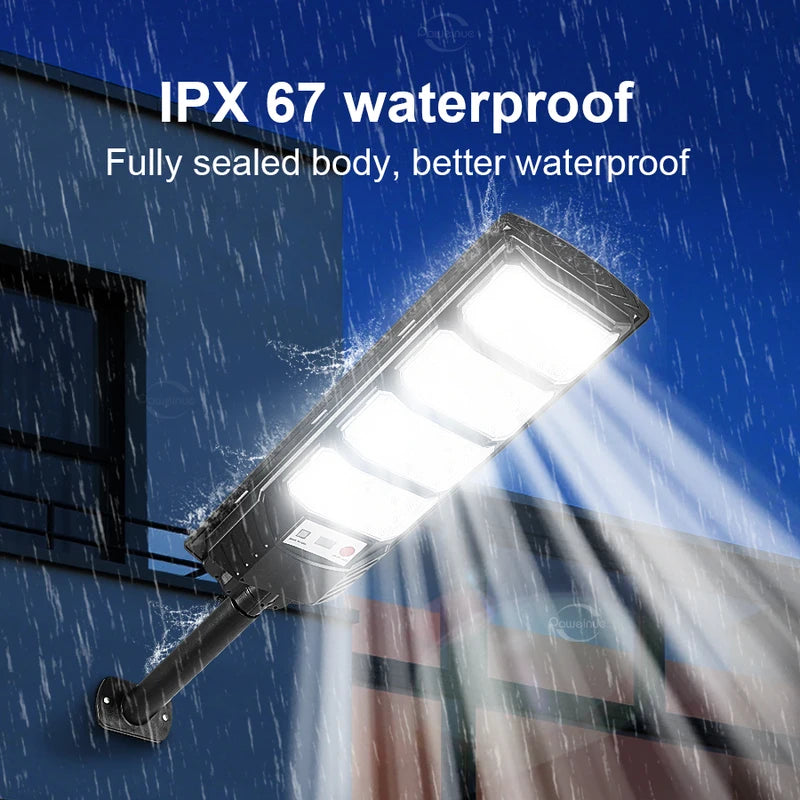 Solar LED Outdoor Wall Light with Motion Sensor Waterproof Garden Street Lighting