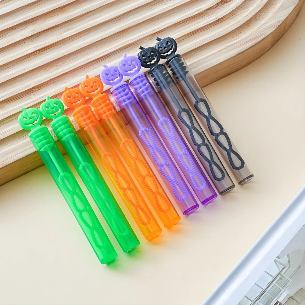 Halloween Pumpkin Test Tubes - 10-50 Pack, Colorful Plastic Party Favors