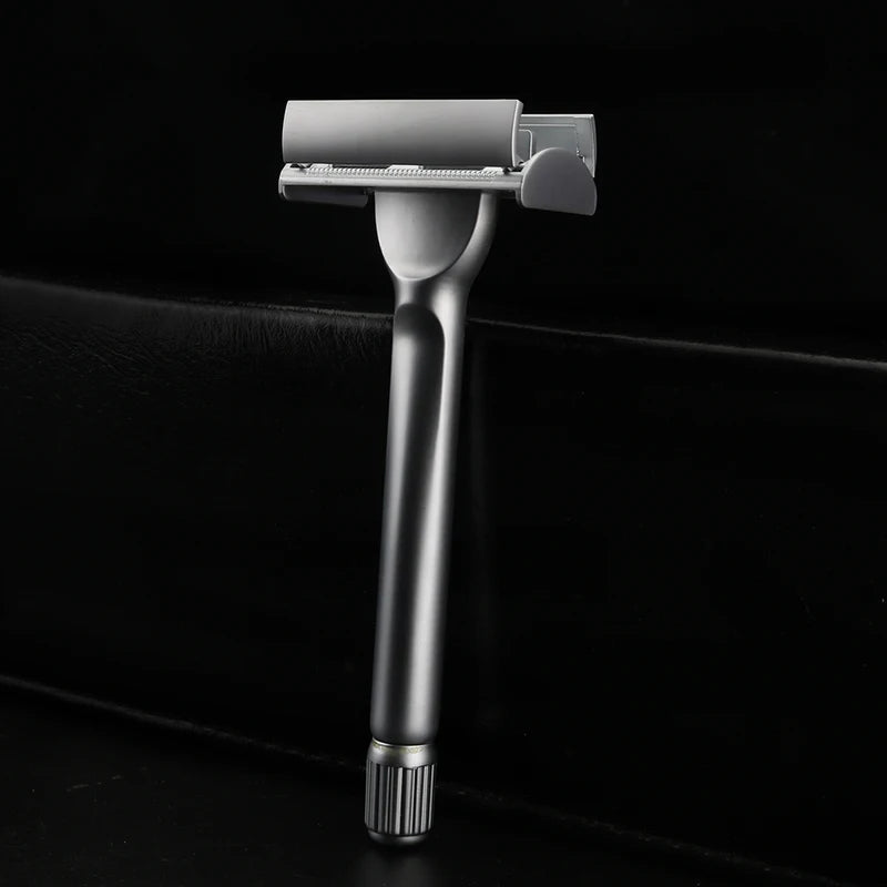 Men's Butterfly Head Manual Shaver with Anti-Snag Alloy Double Blade