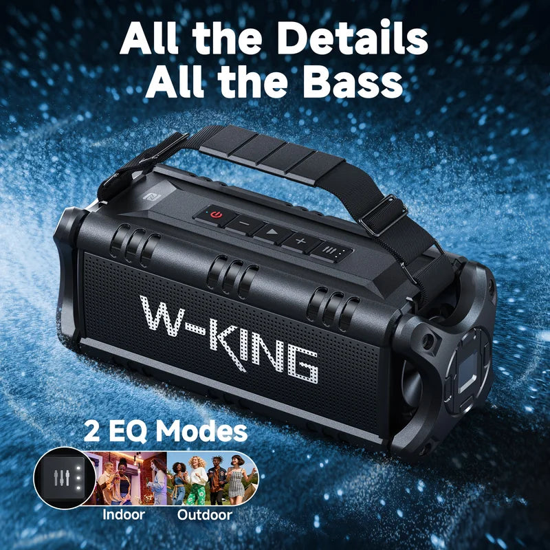 Portable Bluetooth Speaker 50W RMS Waterproof Outdoor Party Box