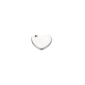 100pcs Stainless Steel Heart Charms for DIY Jewelry Making - Versatile Jewelry Accessories