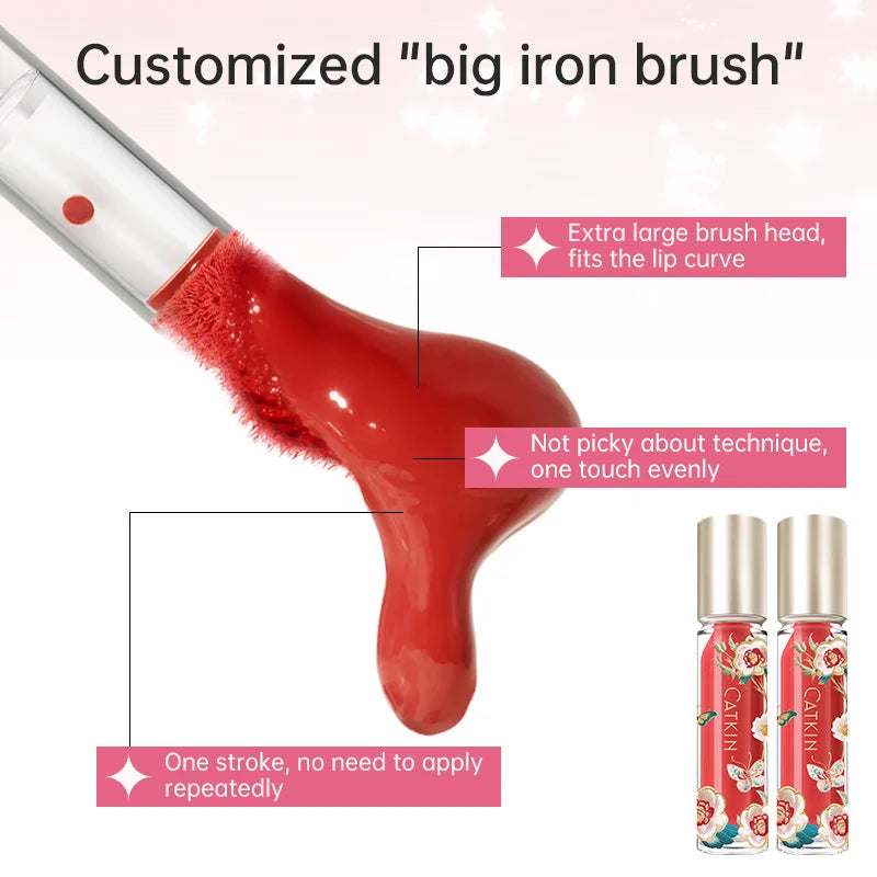 Moisturizing Lip Gloss with Precise Applicator - Water-Resistant, Long-Lasting