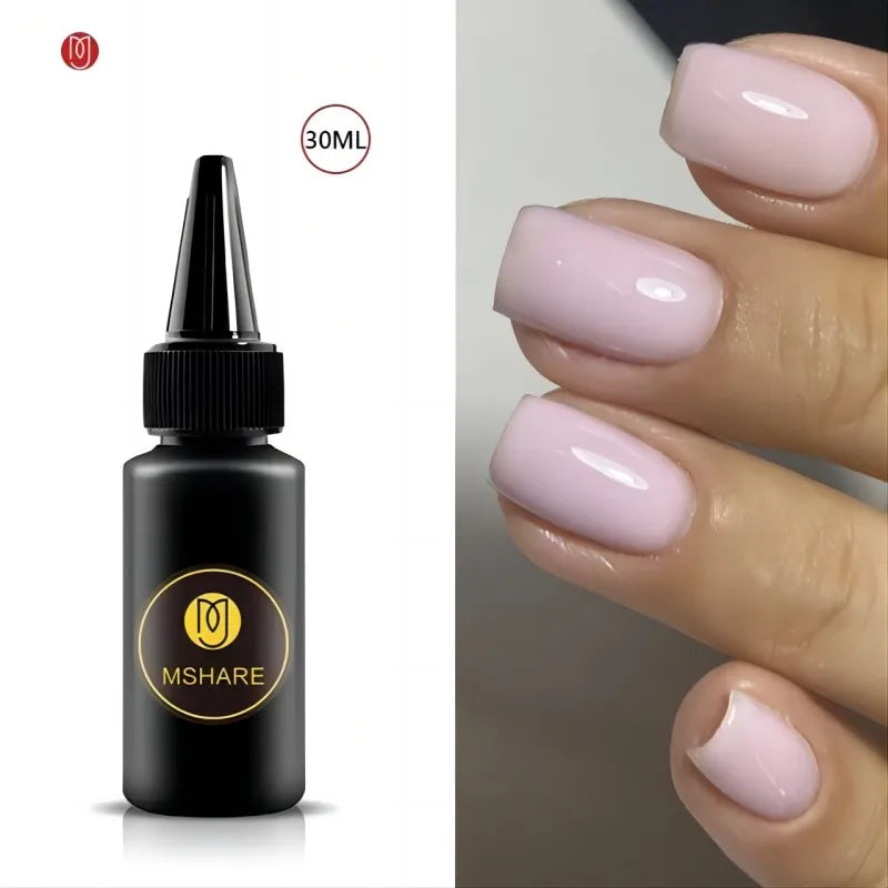 Milky Rose Rubber Gel Camouflage Nail Base Coat 10ml UV LED Nail Gel