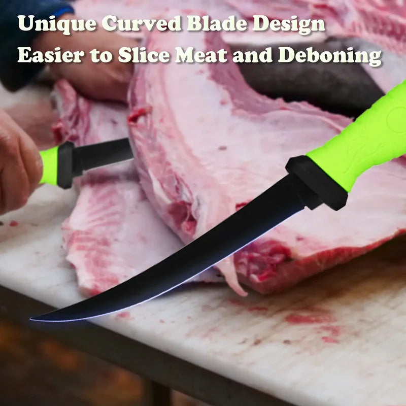 Stainless Steel Fillet Boning Knife for Fish & Meat - Kitchen Chef's Knife