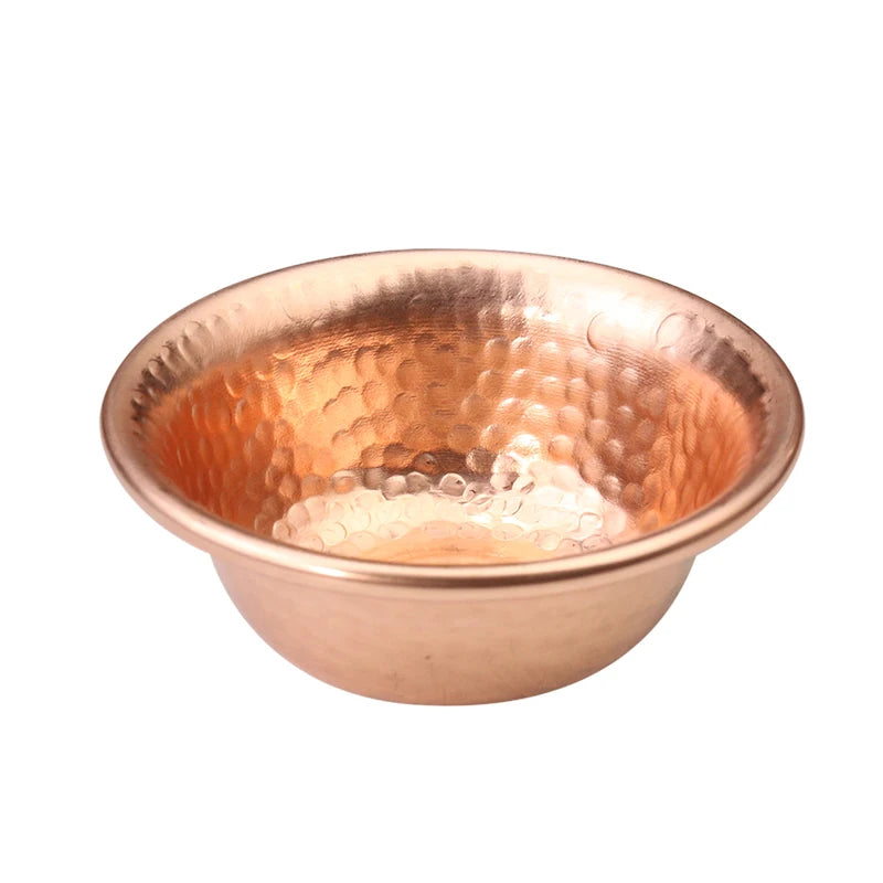 Hammered Copper Water Bowl Handmade Nepalese Religious Bowl for Buddha Buddhist Supplies