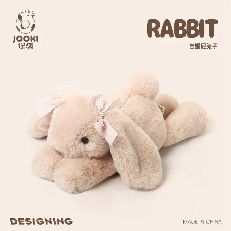 35cm Plush Shy Rabbit Doll - Cute Cartoon Anime Stuffed Toy for Kids & Teens