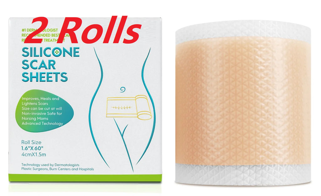Silicone Scar Patch Roll for Skin Repair and Stretch Mark Removal - Self-Adhesive Therapy Tape
