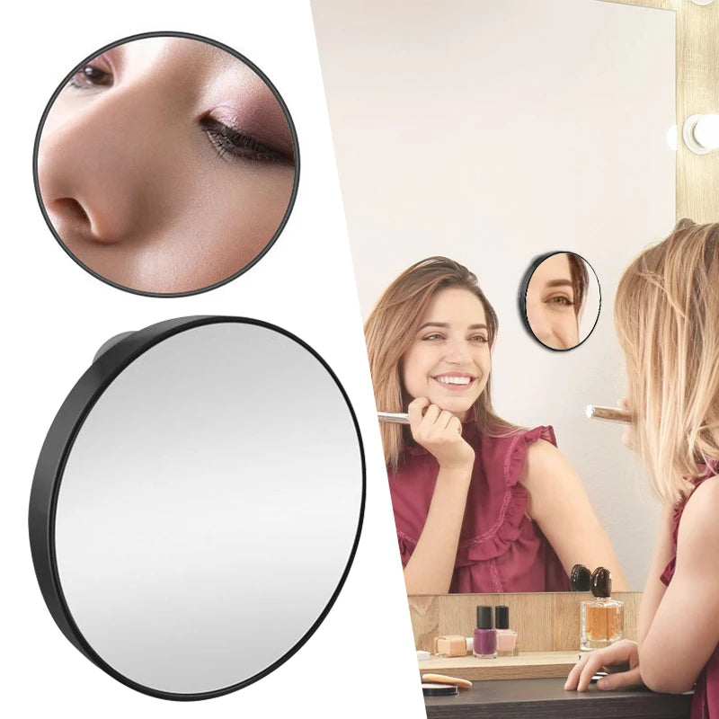 Magnifying Makeup Mirror 30X 15X 10X 5X with Suction Cups Portable Round Mirror